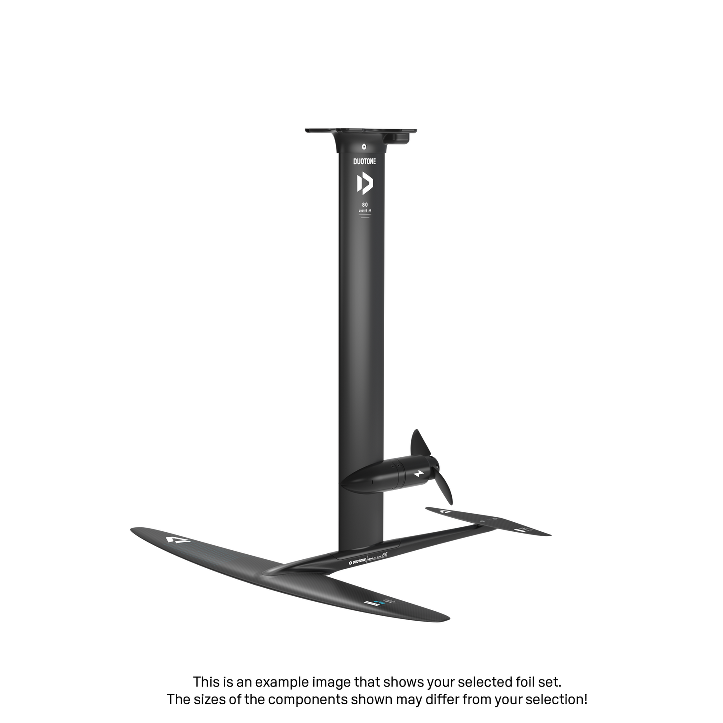 eMast AL Cruise Set 80 Fuselage Aero AL 3BS 66 Front Wing Whizz SLS 1200 Back Wing Stabilizer S 210 Adapter Fuselage - Duotone Onesize