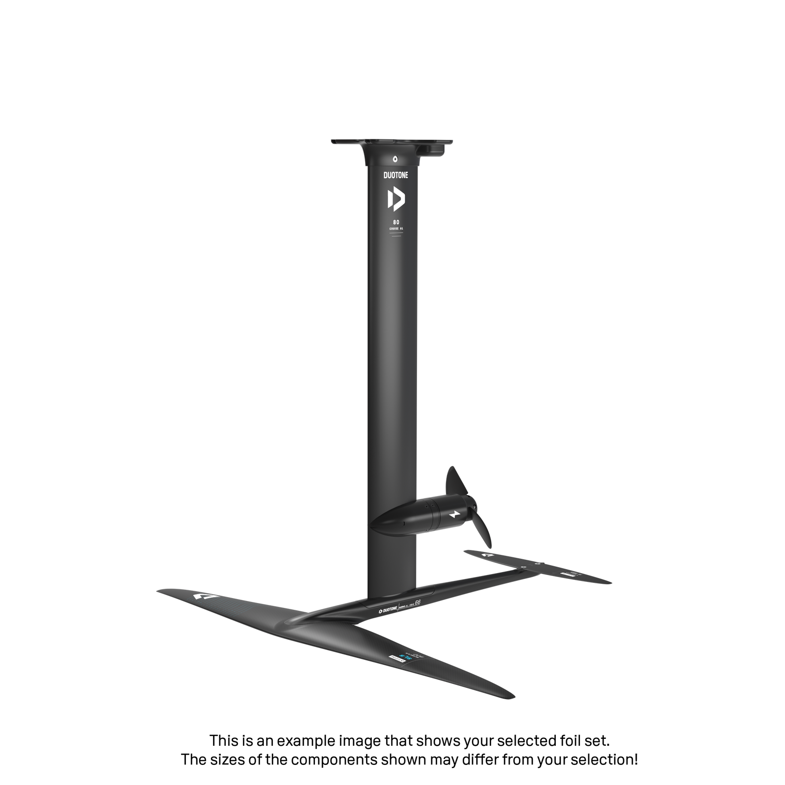 eMast AL Cruise Set 80 Fuselage Aero AL 3BS 66 Front Wing Glide 2.0 SLS 1100 Back Wing Stabilizer H 210 Adapter Fuselage - Duotone Onesize