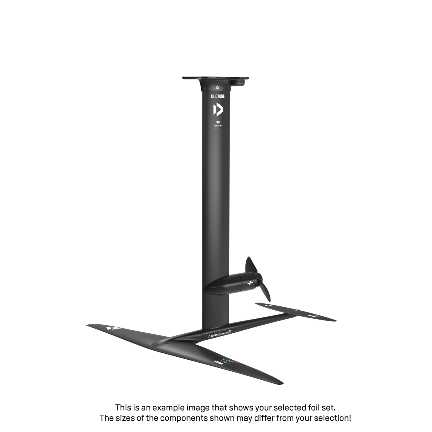 eMast AL Cruise Set 80 Fuselage Aero AL 3BS 60 Front Wing Glide 2.0 SLS 900 Back Wing Stabilizer H 185 Adapter Fuselage - Duotone Onesize