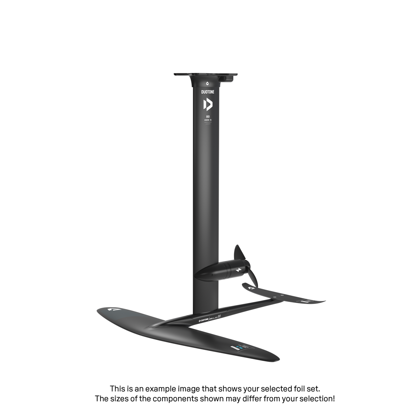 eMast AL Cruise Set 80 Fuselage Aero AL 3BS 74 Front Wing Aero Free SLS 1250 Back Wing Aero Stabilizer C 250 Adapter Fuselage - Duotone Onesize