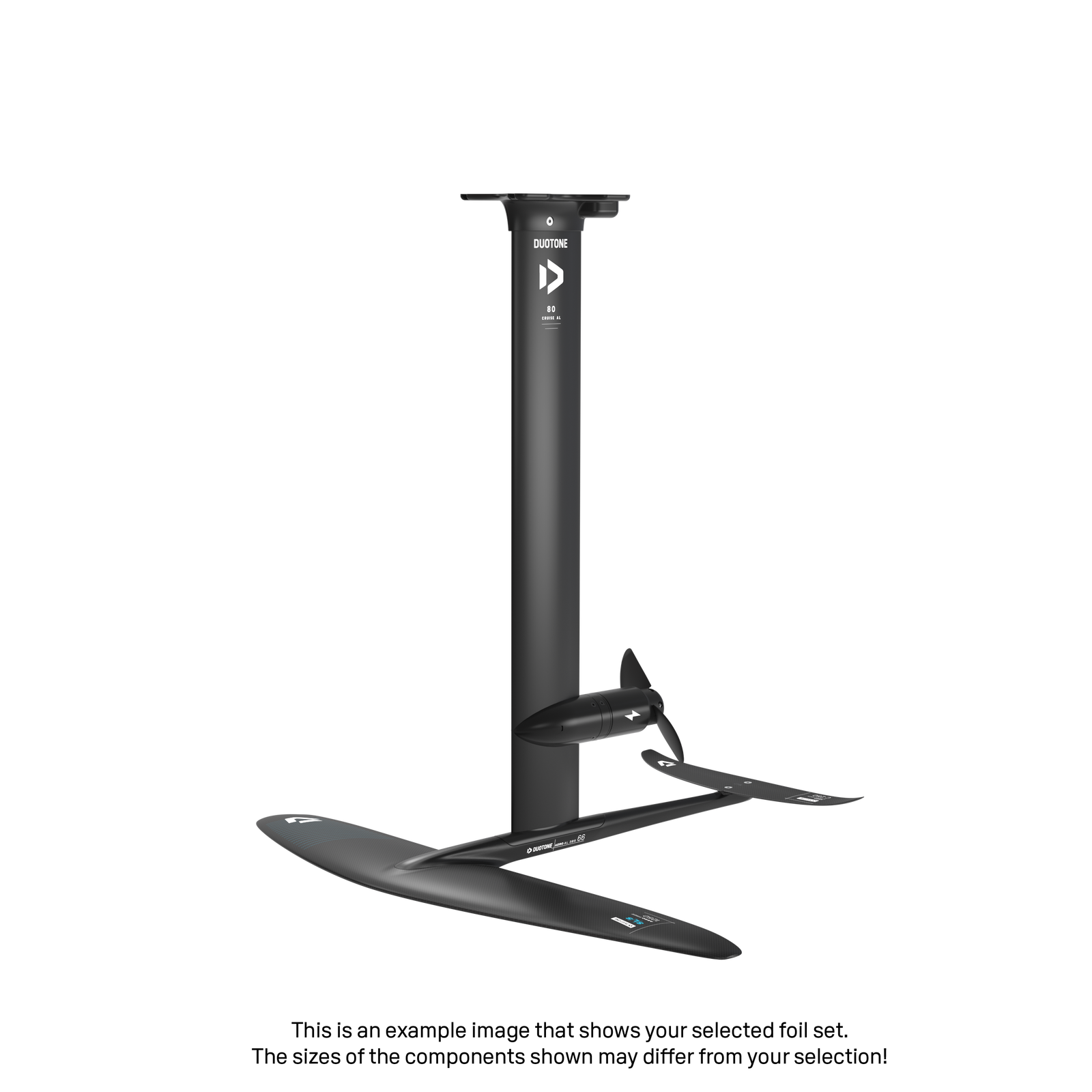 eMast AL Cruise Set 80 Fuselage Aero AL 3BS 74 Front Wing Aero Free SLS 1500 Back Wing Aero Stabilizer C 250 Adapter Fuselage - Duotone Onesize