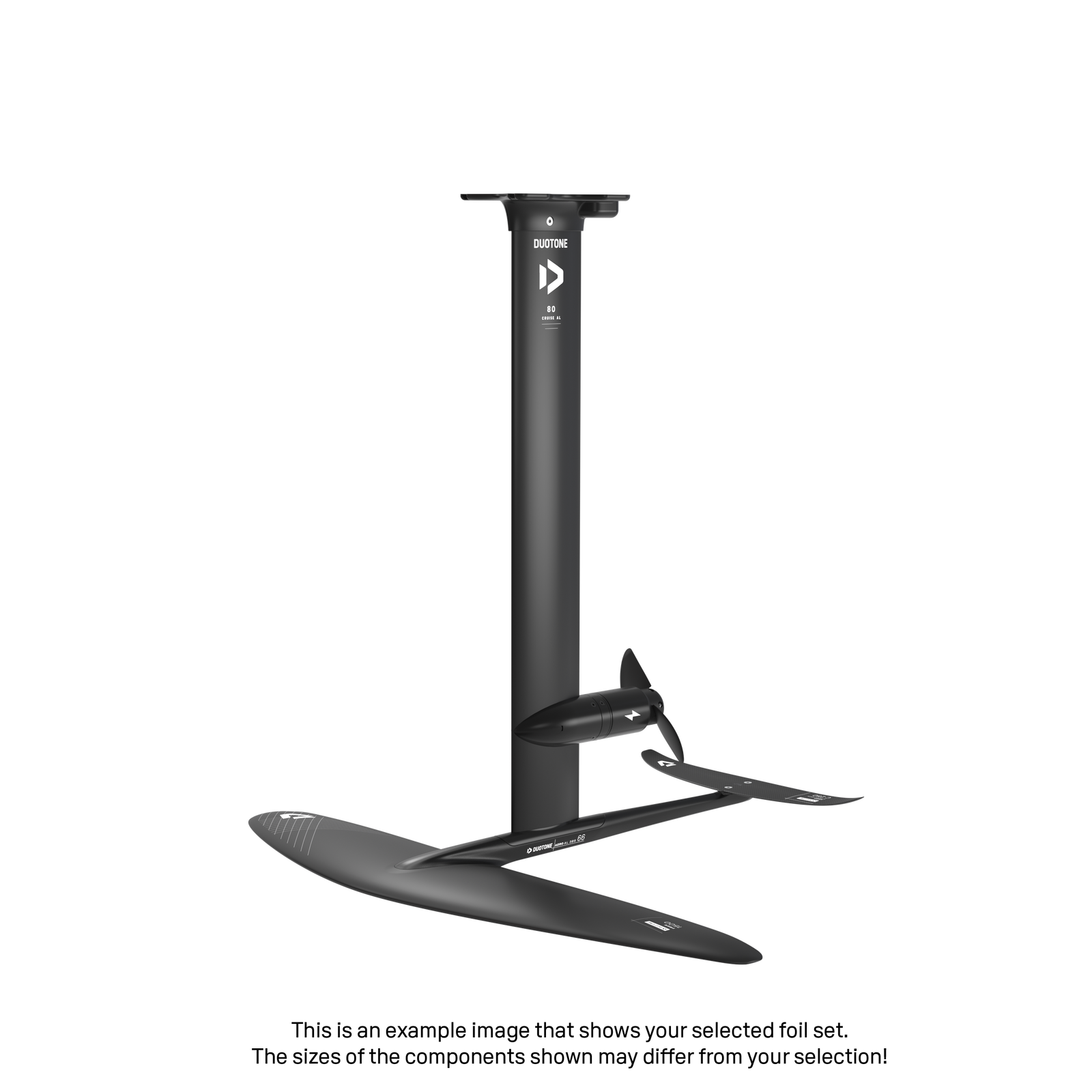 eMast AL Cruise Set 80 Fuselage Aero AL 3BS 60 Front Wing Free 2000 Back Wing Aero Stabilizer C 300 Adapter Fuselage - Duotone Onesize