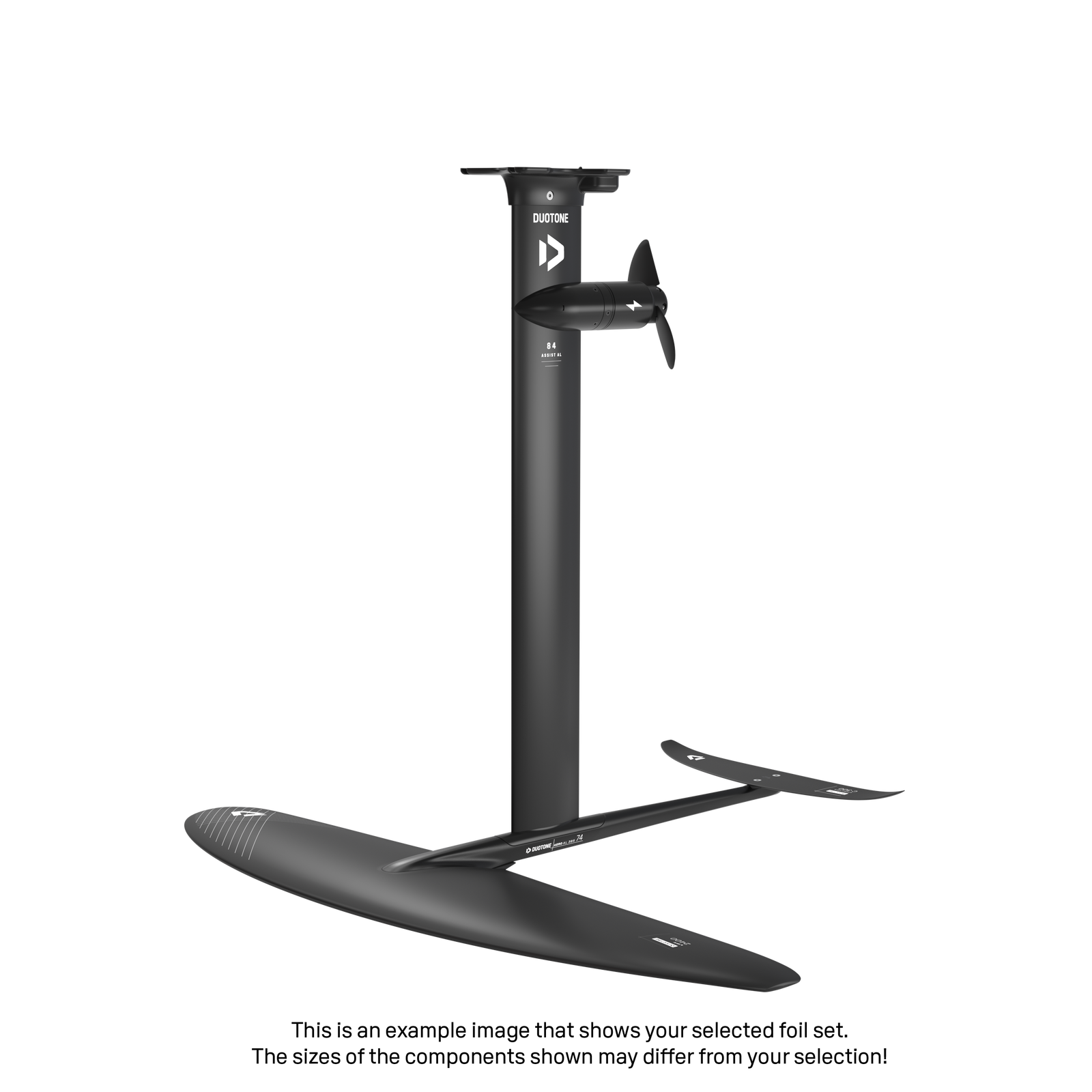 eMast AL Set 84 Fuselage Aero AL 3BS 74 Front Wing Lift 2400 Back Wing Aero Stabilizer C 300 Adapter Fuselage - Duotone Onesize