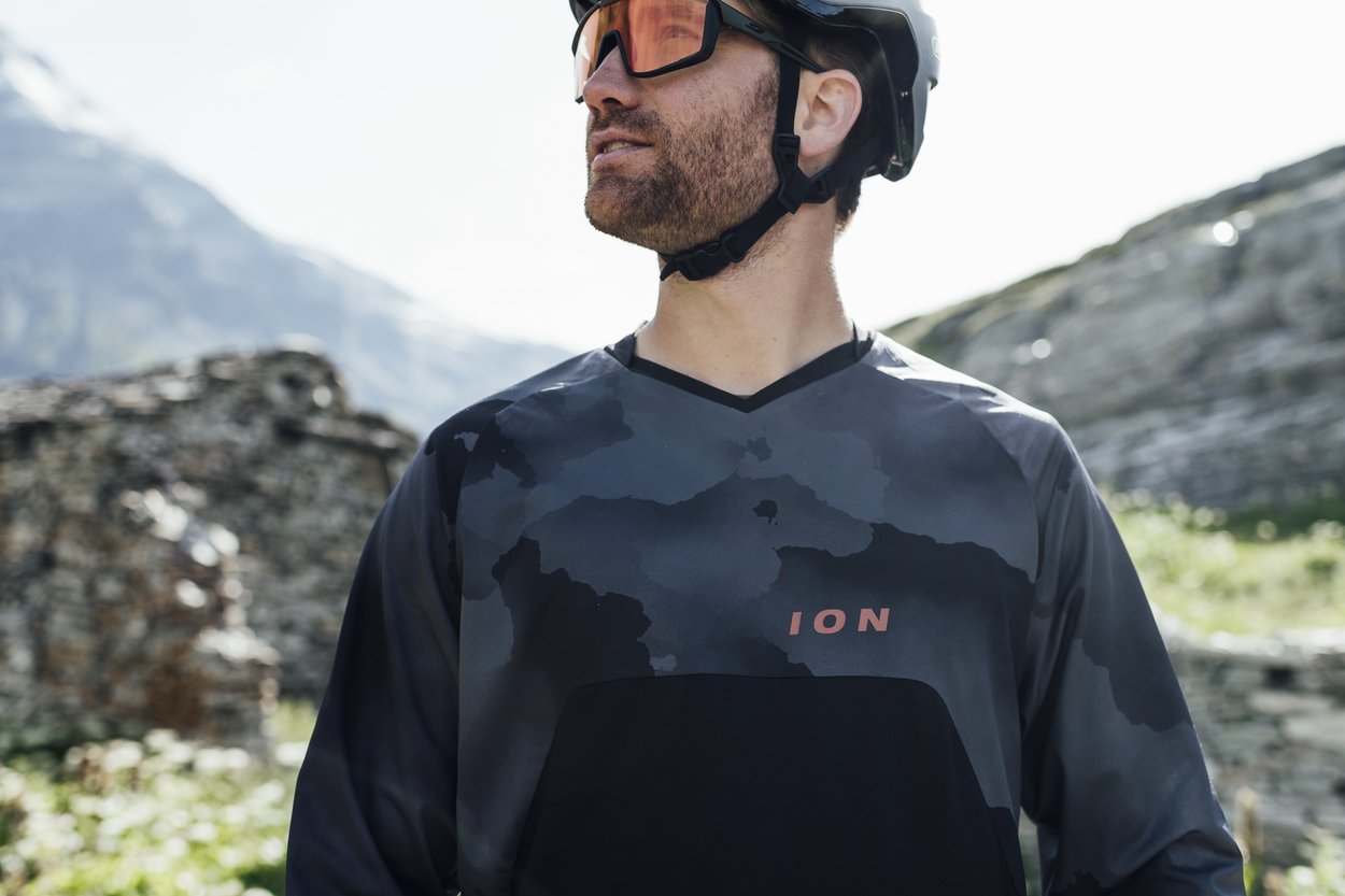 ION Men MTB Longsleeve Jersey Traze Amp AFT 2022