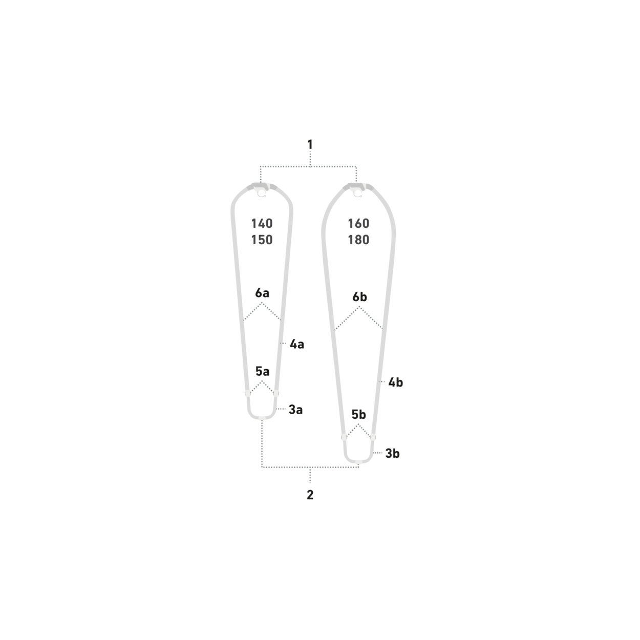 Duotone Alu Tailend oval w. iTail Wave compl. 2022